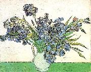 Vincent Van Gogh Still Life - Vase with Irises oil